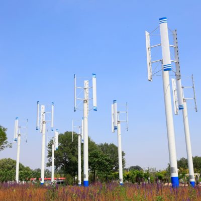 Vertical axis wind turbine in Inner Mongolia, China