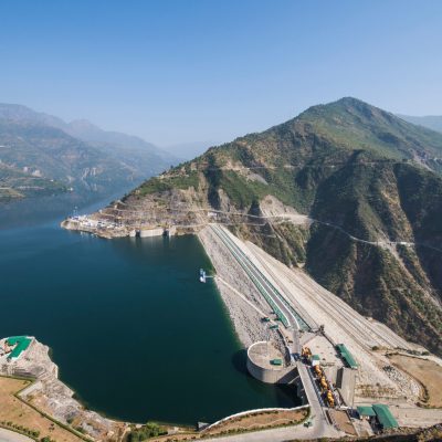 View of Tehri hydropower dam, Uttarakhand India