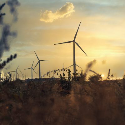 wind turbines with beautiful sunset sky, zorlu energy wind turbines installed in jhampir near gharo sindh Pakistan. renewable energy, green energy