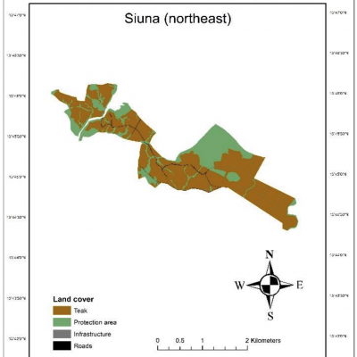 Siuna project areas in Siuna municipality.