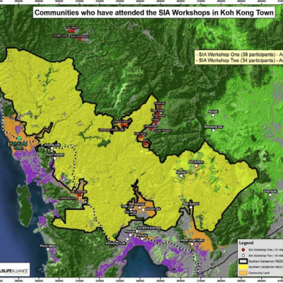 A map of the communities represented at the two SIA workshops.