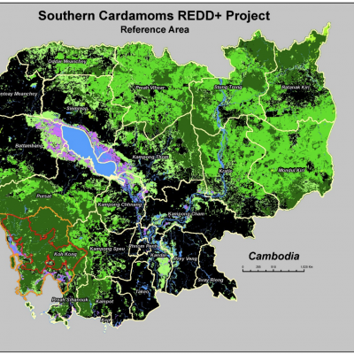 The SCRP reference area in relation to the Project Area.