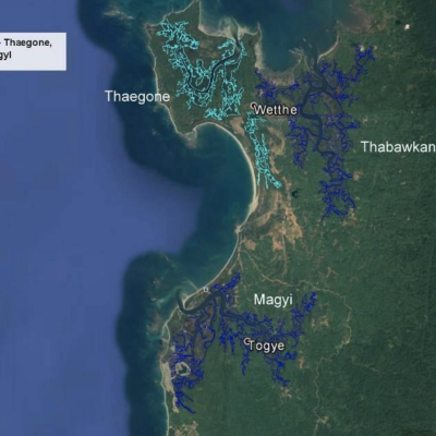Project Location indicating Thaegone, Thabawkan and Magyi